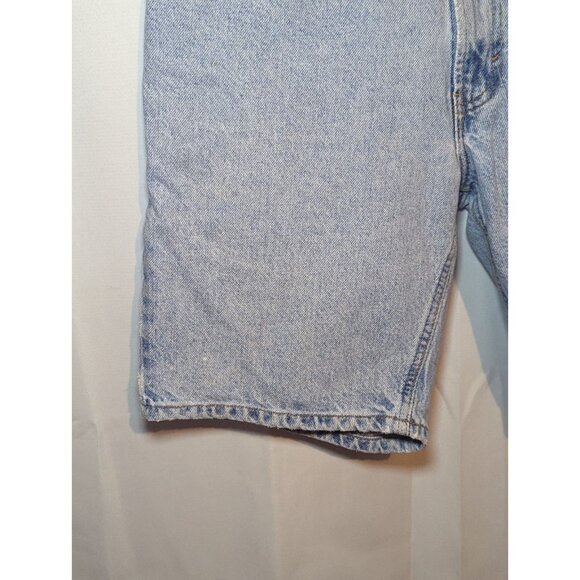 Men's Easy Fit Best Basics Gap Denim Size 33 Distressed Light Wash Dad Short Y2K - Picture 4 of 16